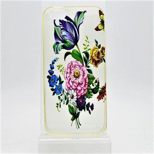 Чехол накладка CMA Акварель Flowers for iPhone 5/5s