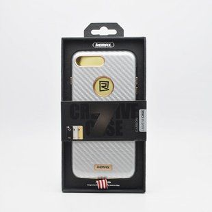 Чохол накладка Remax Carbon for iPhone 7 Plus/8 Plus Steel