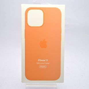 Чехол накладка Silicon Case с MagSafe Splash Screen для iPhone 13 Orange