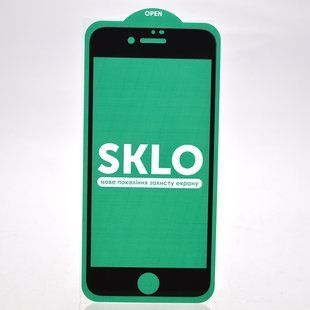 Захисне скло SKLO 5D для iPhone 7/iPhone 8/iPhone SE 2020 Black/Чорна рамка