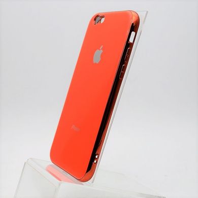 Чехол глянцевый с логотипом Glossy Silicon Case для iPhone 6/6S Orange