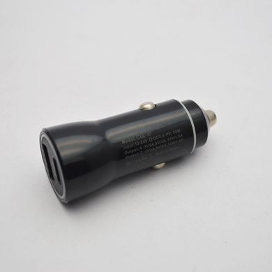 Автомобильная зарядка ANSTY CAR-07 (1 USB 18W / 1 Type-C 20W PD) Black