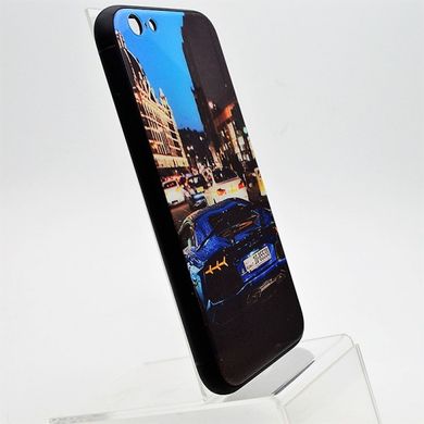 Стеклянный чехол с рисунком (принтом) Best Design Glass Case для iPhone 6/6S Mix