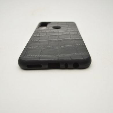 Чехол под крокодила Leather Case Xiaomi redmi Note 8 Black тех пакет