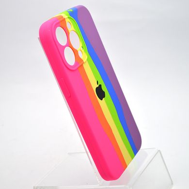 Чехол с радужным дизайном Silicon Case Rainbow Full Camera для iPhone 13 Pro №5