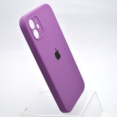 Чехол силиконовый с квадратными бортами Silicon case Full Square для iPhone 11 Grape