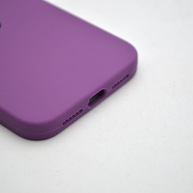 Чехол силиконовый с квадратными бортами Silicon case Full Square для iPhone 11 Grape