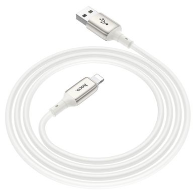 Кабель Hoco X66 Howdy charging data cable Lightning 2.4A 1m Білий