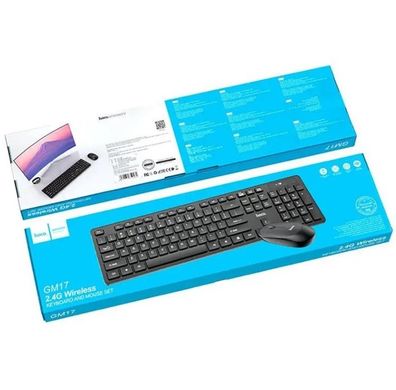 Беспроводной комплект (клавиатура + мышь) Hoco GM17 Bluetooth Black