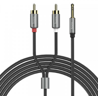 AUX стерео cable HOCO UPA10 (3.5mm-RCA (тюльпан) 1,5m Black