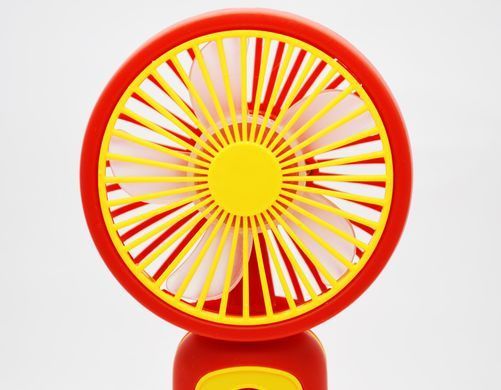 Портативний вентилятор S218 250 mAh Yellow-Red (Жовто-червоний)
