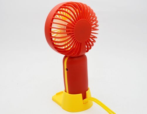 Портативний вентилятор S218 250 mAh Yellow-Red (Жовто-червоний)