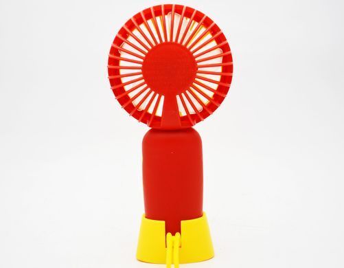 Портативний вентилятор S218 250 mAh Yellow-Red (Жовто-червоний)