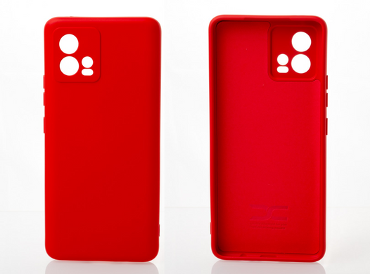 Чохол накладка Silicon Case Full Camera для Moto G72 Red/Красный