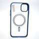 Чехол накладка с MagSafe Clear Case Magnetic для Apple iPhone 11 Navy blue