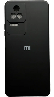 Чохол накладка Silicon Case Full Cover для Xiaomi Poco F4 Black/Чорний