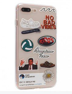 Чохол з картинкою стікери Stickers Series TPU Case для iPhone 7/8/SE 2020 Design 1 (no bad vibes)