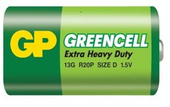 Батарейка GP Greencell 13G R20P LR20 size D E95 1.5V (1 шт.)