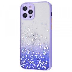 Чехол накладка Glitter case (PC+TPU) для iPhone 12 Purple