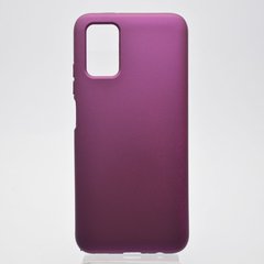 Чехол накладка Silicon Case Full Cover для Samsung A037 Galaxy A03s Purple/Фиолетовый
