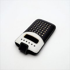 Чехол колба HOCO Streight Pocket для iPhone 4/4S Black-White