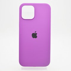 Чехол матовый с логотипом Silicon Case Full Cover для iPhone 12 Pro Max Grape