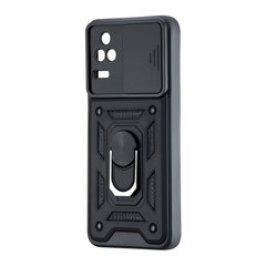 Чехол противоударный Armor Case CamShield для Xiaomi Poco F4 Black/Черный