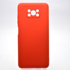 Чохол накладка Silicon Case Full Camera для Xiaomi Poco X3 Red