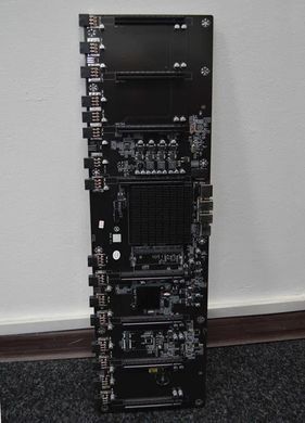 Материнская плата для майнинга с процессором BTC65 на 8 видеокарт (s1151/DDR3 SoDIMM) с пассивным охлаждением