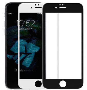 Защитное стекло R Yellow для iPhone 6/iPhone 6S Black тех. пакет