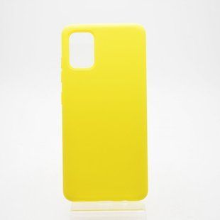 ЧЧохол матовий Silicon Case Full Protective для Samsung A51 2019 Yellow