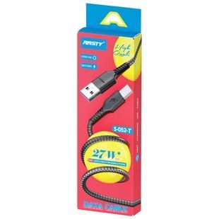 Кабель ANSTY S-052-T Type-C 3.1A 1M Nylon Черный