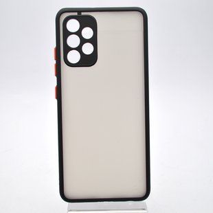 Чехол с полупрозрачной задней крышкой Matte Color Case Full Camera Samsung A325 Galaxy A32 Черный