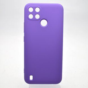 Чехол накладка Silicone Case Full Camera для Realme C21Y/C25Y Lilac/Лиловый