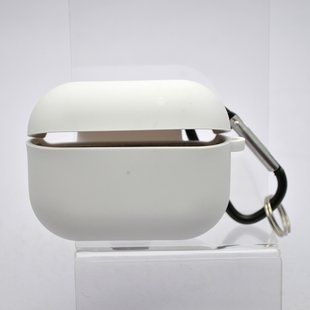 Чехол Silicon Case с микрофиброй для AirPods Pro 2 White/Белый