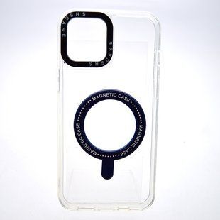 Чохол накладка з MagSafe Colored Ring Case для Apple iPhone 12 Pro Max Midnight Blue