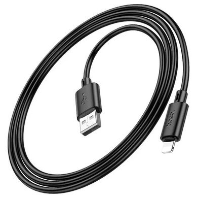 Кабель Hoco X88 Gratified USB to Lightning 1m Black