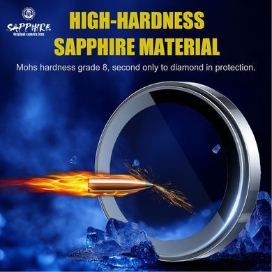 Захисне скло на камеру Monkey King Sapphire Camera Lens для iPhone 14 Pro/14 Pro Max Silver