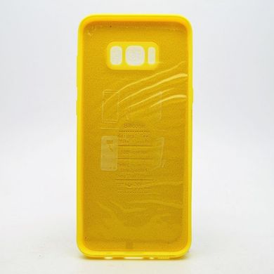Матовий чохол New Silicon Cover для Samsung G955 Galaxy S8 Plus Yellow Copy