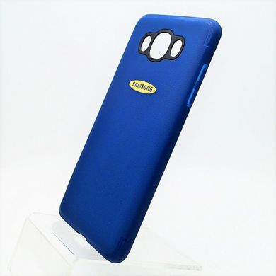 Чехол силикон TPU Leather Case Samsung J710 Galaxy Blue тех. пакет