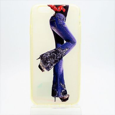 Чехол с рисунком (принтом) Protective case для iPhone 6/6S Flower Jeans