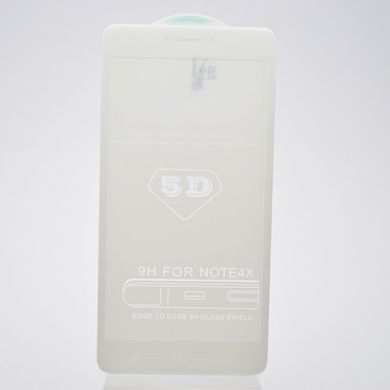 Защитное стекло 5D для Xiaomi Redmi Note 4X White тех. пакет