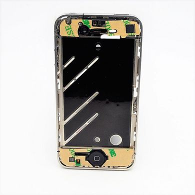 Середня частина корпусу iPhone 4 в комплекті зі шлейфами, камерами, чорною кнопкою меню