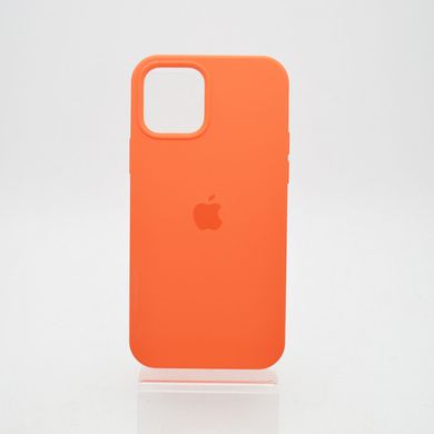 Чохол матовий з логотипом Silicon Case Full Cover для iPhone 12/12 Pro Orange
