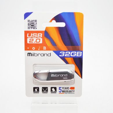 Флэш-драйв Mibrand Aligator 32GB USB 2.0 Grey