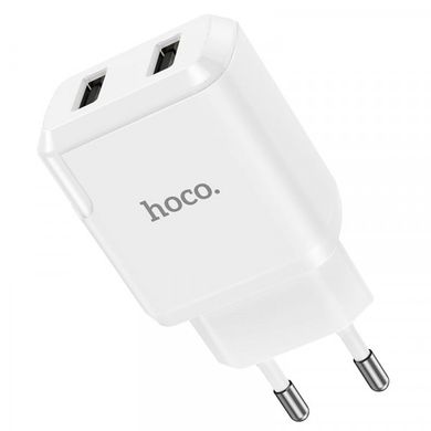Зарядное устройство Hoco N7 Speedy 2 USB 2.1A c кабелем MicroUSB White