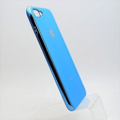 Чохол глянцевий з логотипом Glossy Silicon Case для iPhone 7 Plus/8 Plus Blue