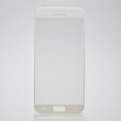 Защитное стекло Full Screen Glass для Samsung A520 Galaxy A5 (2017) 3D White (0.3mm) тех. пакет