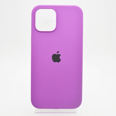 Чохол матовий з логотипом Silicon Case Full Cover для iPhone 12 Pro Max Grape