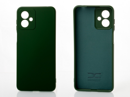 Чехол накладка Silicon Case Full Camera для Moto G14 Dark Green/Темно-зеленый
